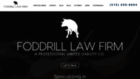 What Foddrilllawfirm.com website looked like in 2021 (3 years ago)