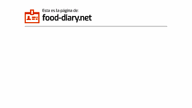 What Food-diary.net website looked like in 2021 (3 years ago)