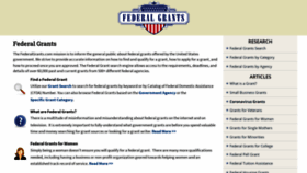 What Federalgrants.com website looked like in 2021 (3 years ago)