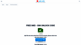 What Free-imei-sim-unlock-code.apk.cafe website looked like in 2021 (3 years ago)