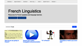 What French-linguistics.co.uk website looked like in 2021 (3 years ago)