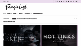 What Fangirlish.com website looked like in 2021 (3 years ago)