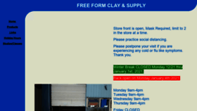 What Freeformclay.com website looked like in 2021 (3 years ago)
