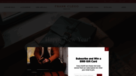 What Frankcleggleatherworks.com website looked like in 2021 (3 years ago)