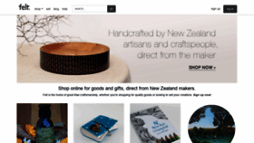 What Felt.co.nz website looked like in 2021 (3 years ago)