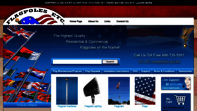What Flagpolesetc.com website looked like in 2021 (3 years ago)