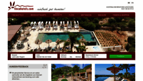 What Fincahotels.com website looked like in 2021 (3 years ago)