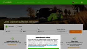 What Flixbus.cz website looked like in 2021 (3 years ago)