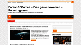 What Forestofgames.org website looked like in 2021 (4 years ago)
