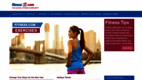 What Fitness.com website looked like in 2021 (3 years ago)