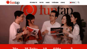 What Funtap.vn website looked like in 2021 (3 years ago)