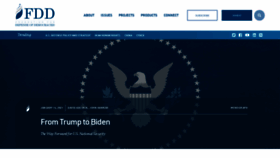 What Fdd.org website looked like in 2021 (4 years ago)