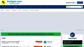 What Forum.immigrer.com website looked like in 2021 (3 years ago)