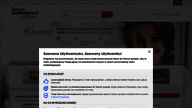 What Forumbudowlane.pl website looked like in 2021 (3 years ago)
