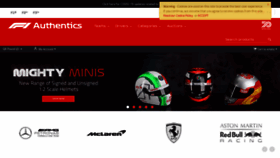 What F1authentics.com website looked like in 2021 (3 years ago)