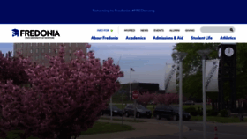 What Fredonia.edu website looked like in 2021 (3 years ago)