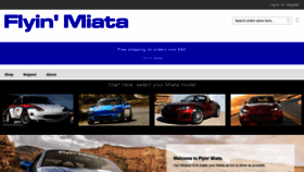 What Flyinmiata.com website looked like in 2021 (3 years ago)