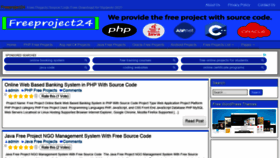 What Freeproject24.com website looked like in 2021 (3 years ago)