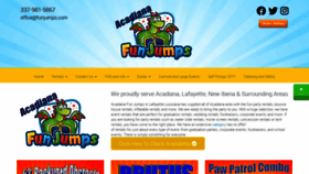 What Funjumps.com website looked like in 2021 (3 years ago)