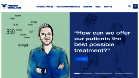 What Freseniusmedicalcare.com website looked like in 2021 (3 years ago)