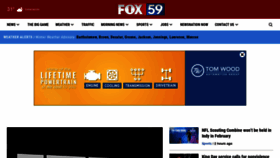 What Fox59.com website looked like in 2021 (3 years ago)