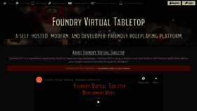 What Foundryvtt.com website looked like in 2021 (3 years ago)