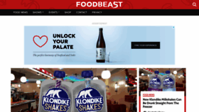 What Foodbeast.com website looked like in 2021 (3 years ago)