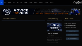 What Fulltimefantasy.com website looked like in 2021 (4 years ago)