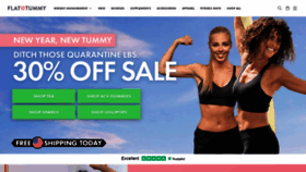 What Flattummyco.com website looked like in 2021 (3 years ago)