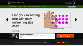 What Findmyringsize.com website looked like in 2021 (3 years ago)