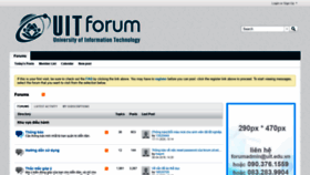What Forum.uit.edu.vn website looked like in 2021 (3 years ago)