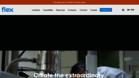 What Flextronics.com website looked like in 2021 (3 years ago)