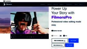 What Filmorapro.com website looked like in 2021 (3 years ago)