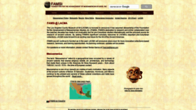 What Famsi.org website looked like in 2021 (3 years ago)