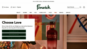What Fenwick.co.uk website looked like in 2021 (3 years ago)