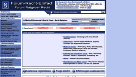 What Forum-recht-einfach.de website looked like in 2021 (3 years ago)
