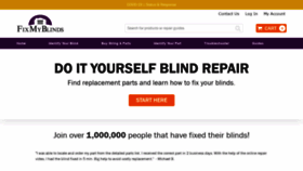 What Fixmyblinds.com website looked like in 2021 (3 years ago)