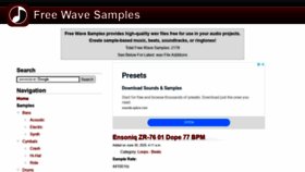 What Freewavesamples.com website looked like in 2021 (3 years ago)