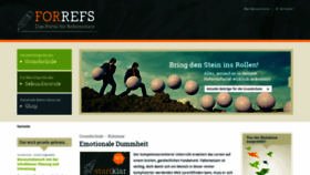 What Forrefs.de website looked like in 2021 (3 years ago)