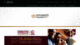 What Fovissste.gob.mx website looked like in 2021 (3 years ago)