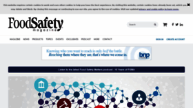 What Foodsafetymagazine.com website looked like in 2021 (3 years ago)