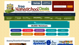 What Freehomeschooldeals.com website looked like in 2021 (3 years ago)