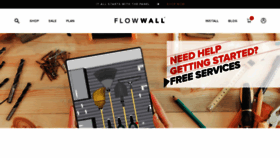 What Flowwall.com website looked like in 2021 (3 years ago)
