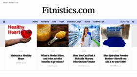 What Fitnistics.com website looked like in 2021 (3 years ago)