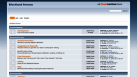 What Forum.blockland.us website looked like in 2021 (3 years ago)