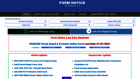 What Formnotice.com website looked like in 2021 (3 years ago)