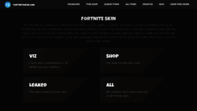 What Fortniteskin.com website looked like in 2021 (3 years ago)