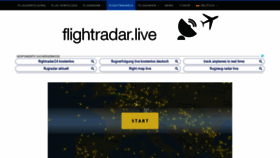 What Flightradar.live website looked like in 2021 (3 years ago)