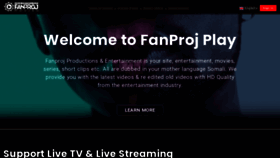 What Fanproj.com website looked like in 2021 (3 years ago)