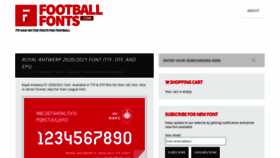 What Footballfonts.com website looked like in 2021 (3 years ago)